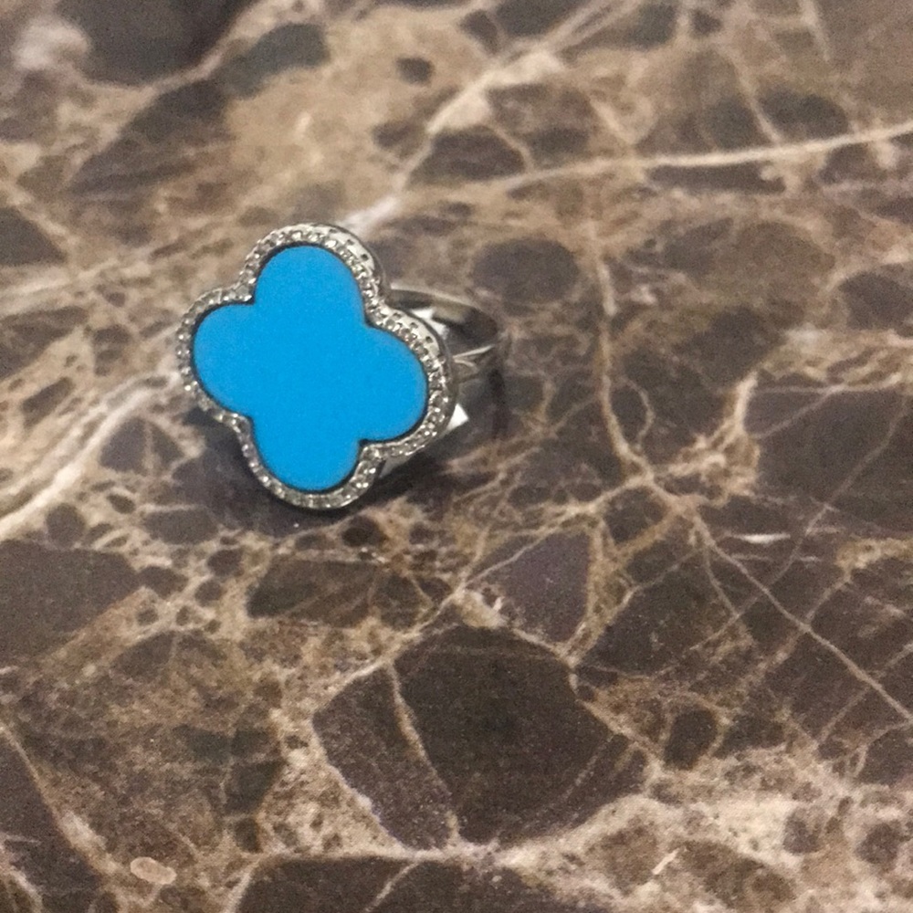 Clover turquoise ring - Picture 4 of 4